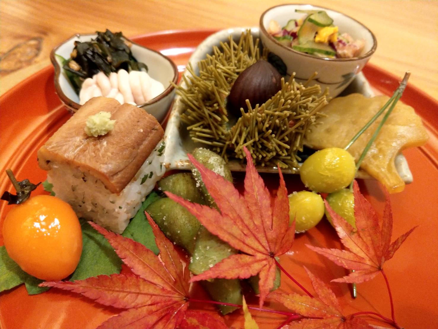 秋の前菜盛り合わせ